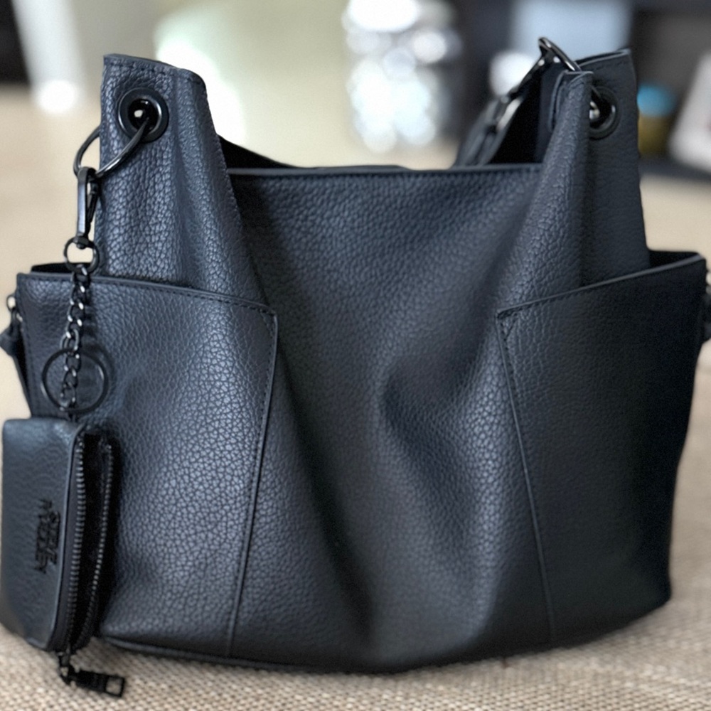 Steve Madden Black Tote Bag